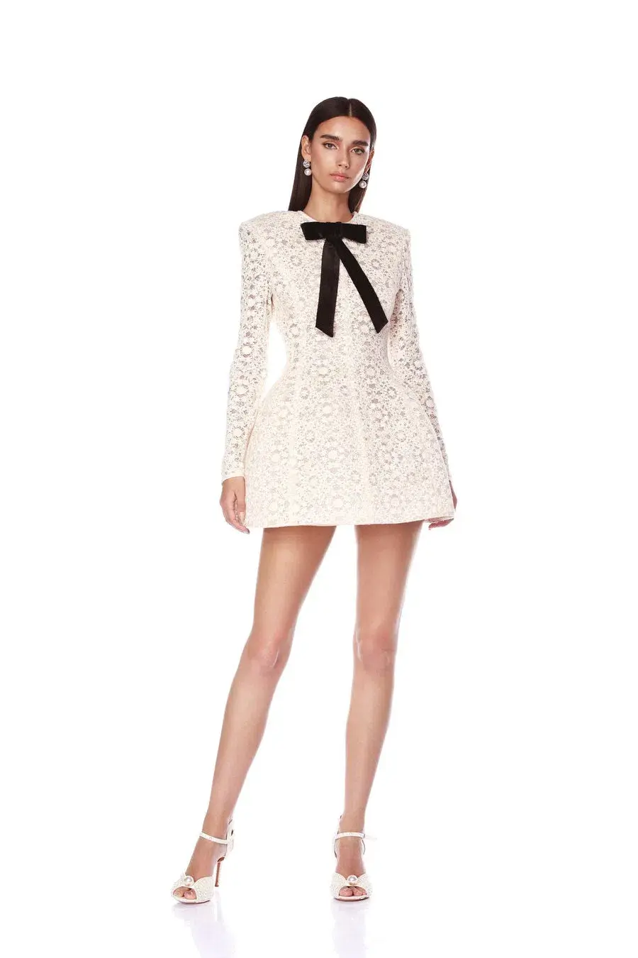 Bronx and Banco Courtney Mini Dress White Size 8 - Image 2