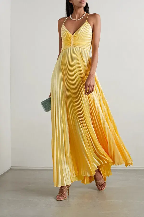 ALC Aries Dress Yellow Size 10 - Image 1