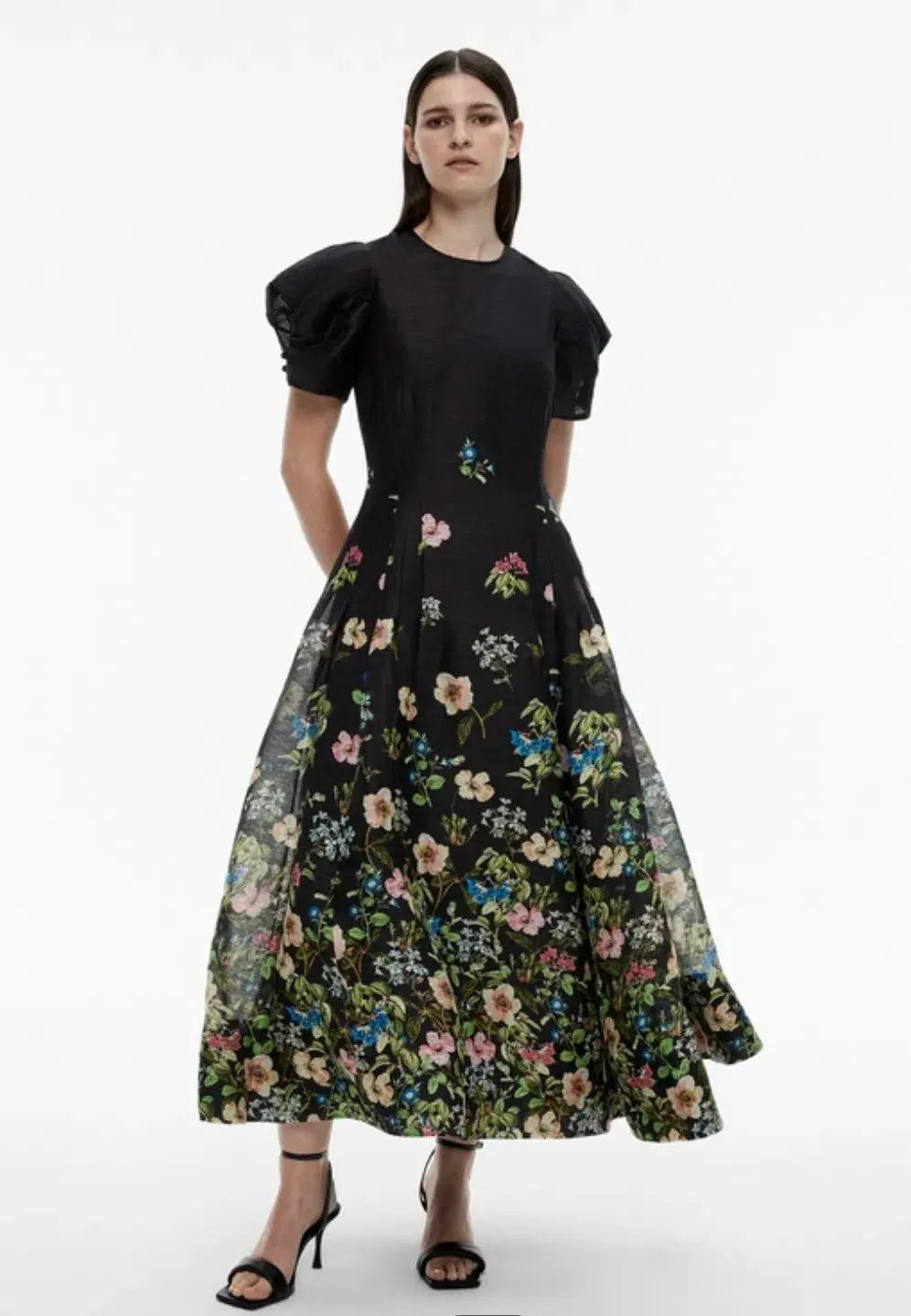Limited Edition - Black Floral Maxi Dress Size 8 - Image 2