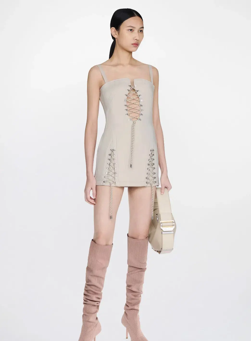 Dion Lee Hiking Laced Mini Dress - Image 1