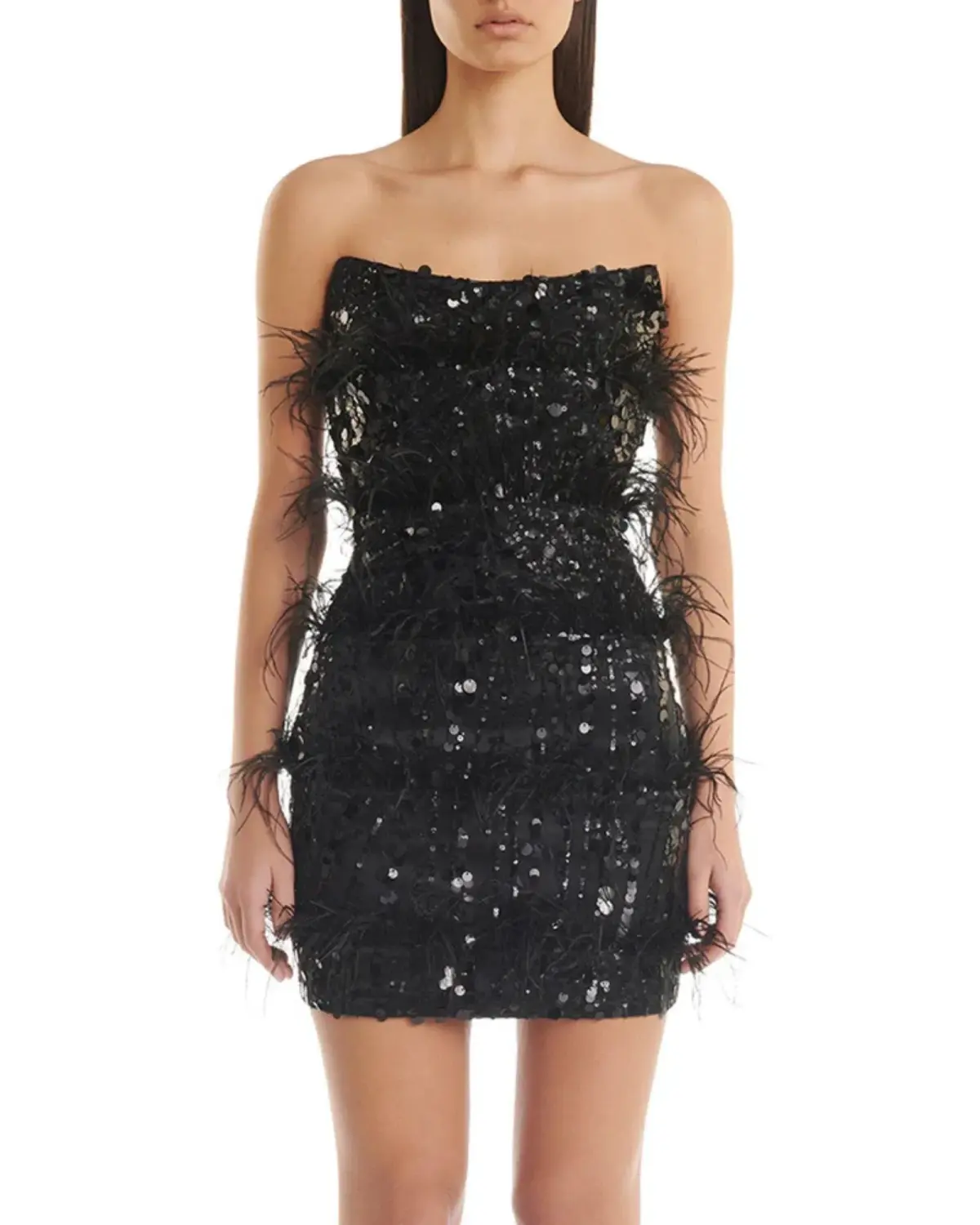 Eliya the Label Tiffany Mini Dress in Black Size AU 8 - Image 2