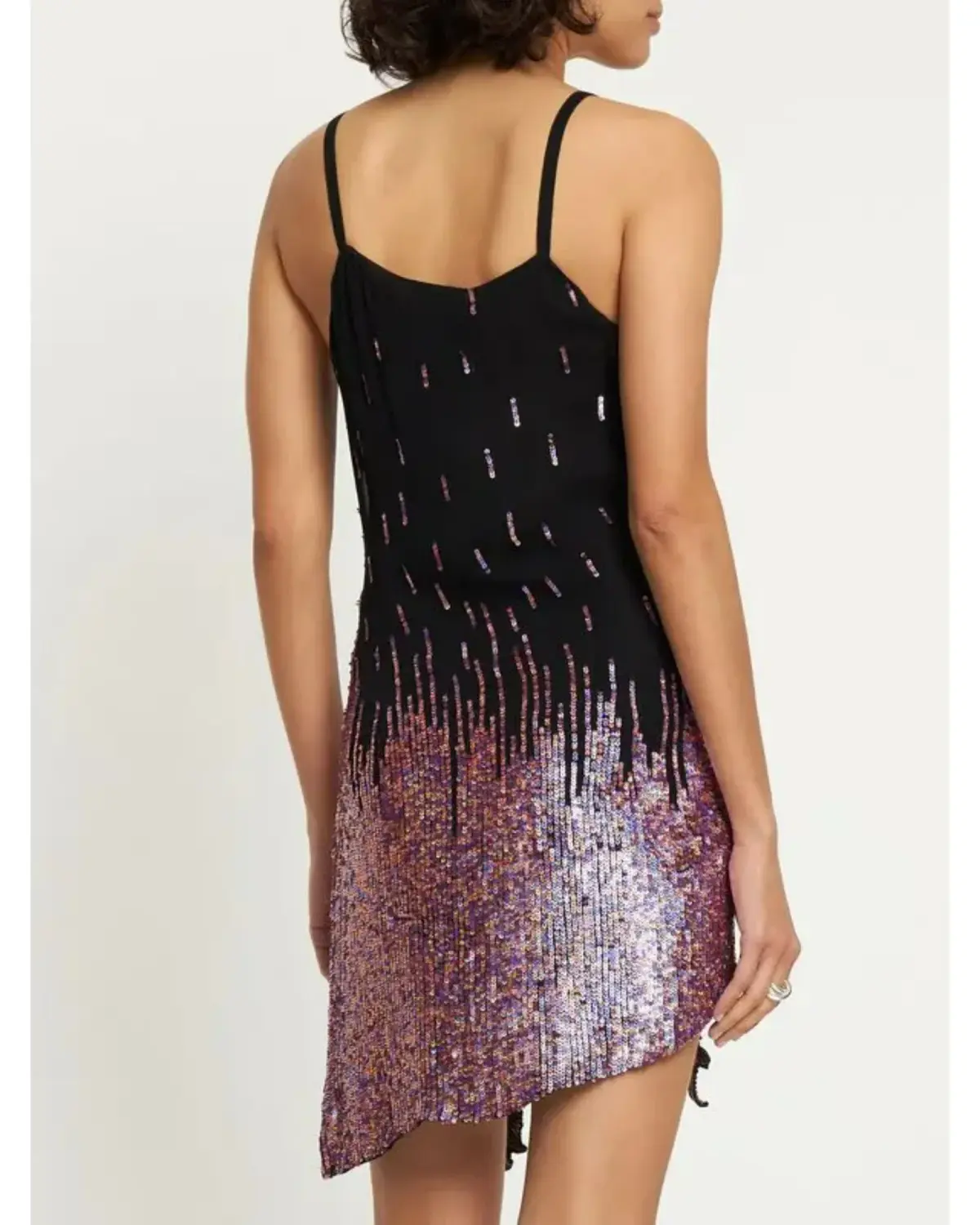 Giuseppe Di Morabito Embellished Viscose Mini Dress Lilac Pink Size AU 8  - Image 2