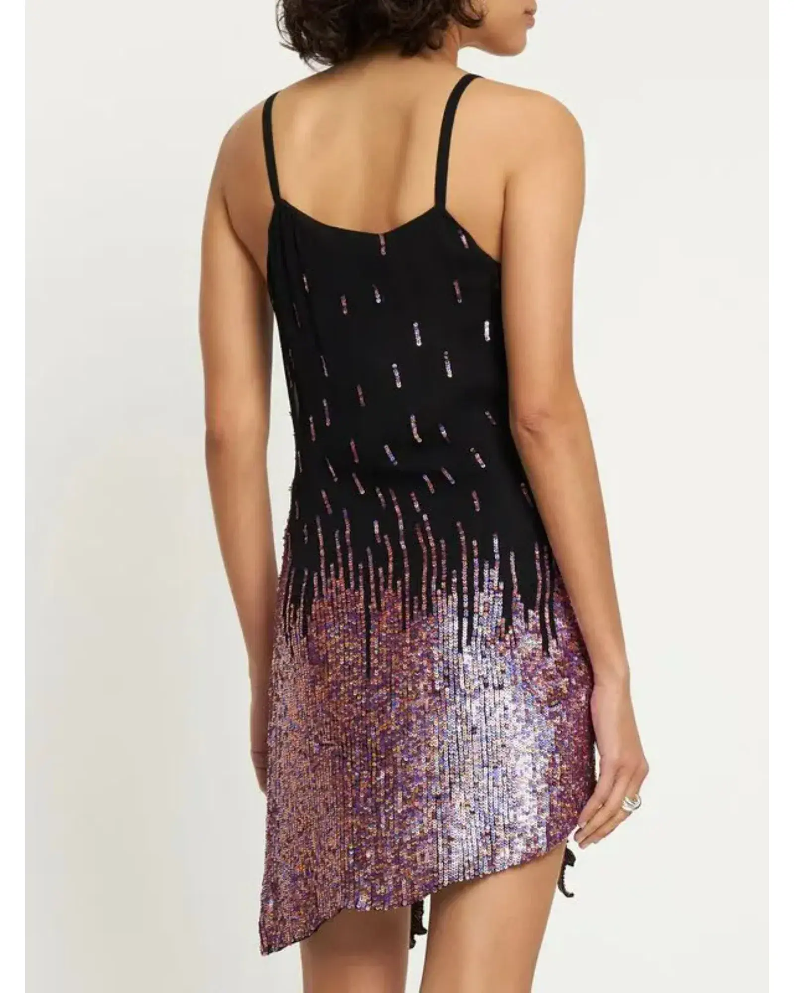 Giuseppe Di Morabito Embellished Viscose Mini Dress Lilac Pink Size AU 8  - Image 2