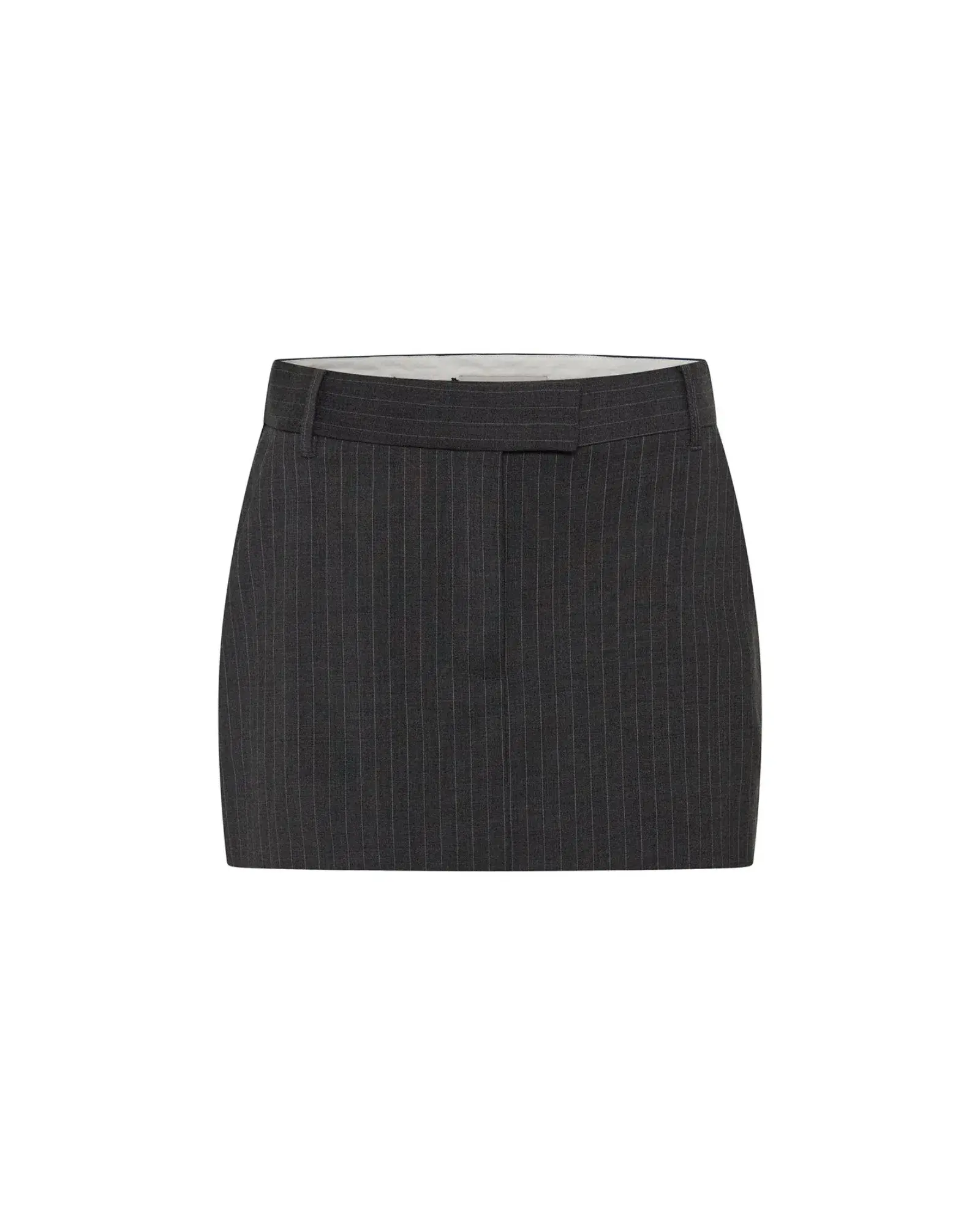 Camilla and Marc Brancusi Blazer and Mini Skirt Set Charcoal Pinstripe Size AU 10 - Image 5