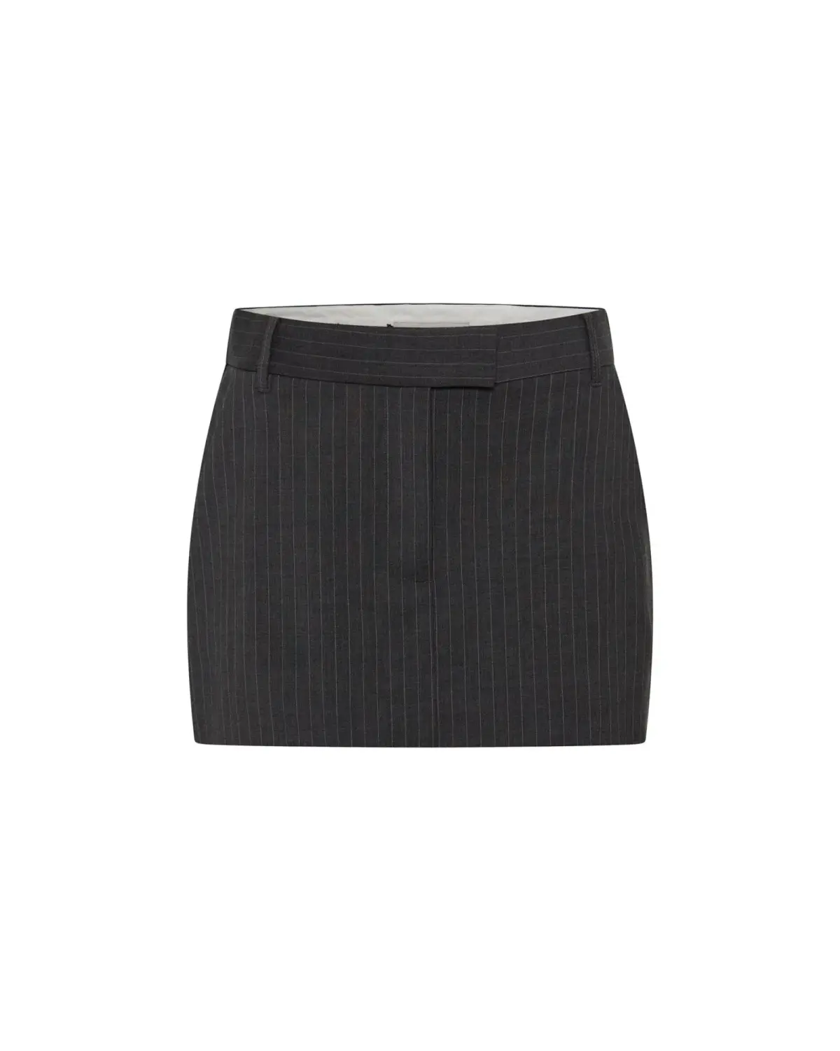 Camilla and Marc Brancusi Blazer and Mini Skirt Set Charcoal Pinstripe Size AU 6 - Image 5