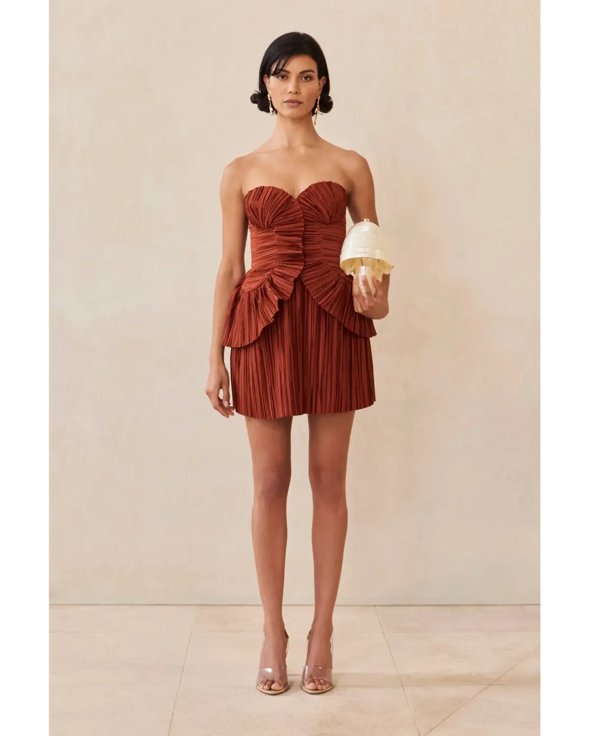 Cult Gaia Charlique Dress in Tannin Size AU 10 - Image 1