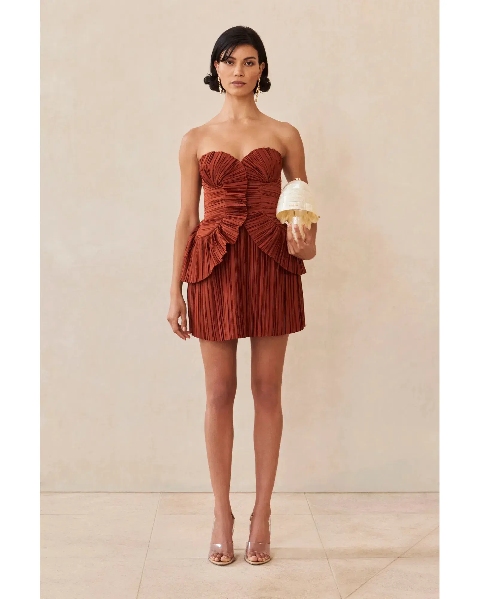 Cult Gaia Charlique Dress in Tannin Size AU 10 - Image 1