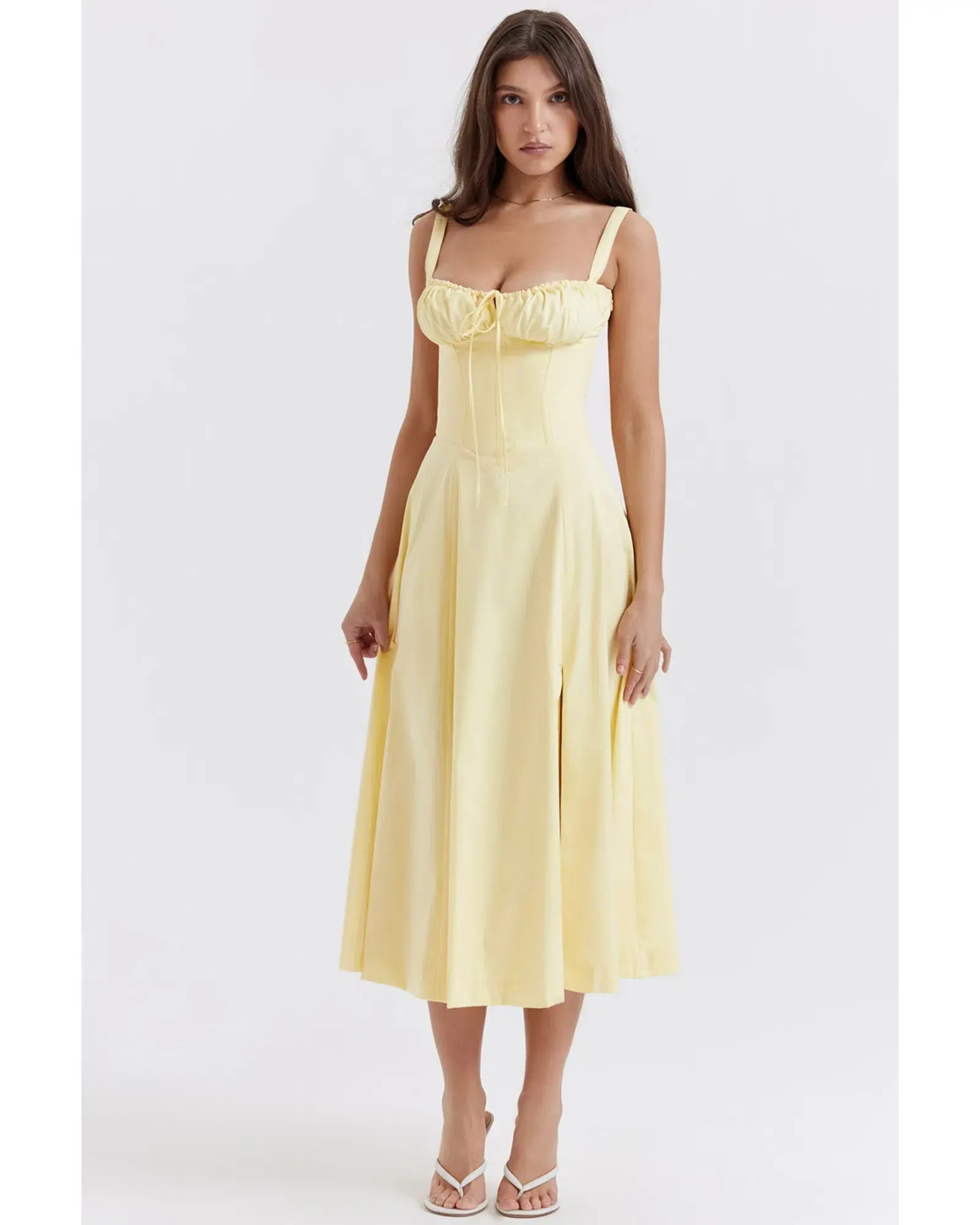 House Of CB Carmen Bustier Sundress Buttercup Size AU 12 - Image 2