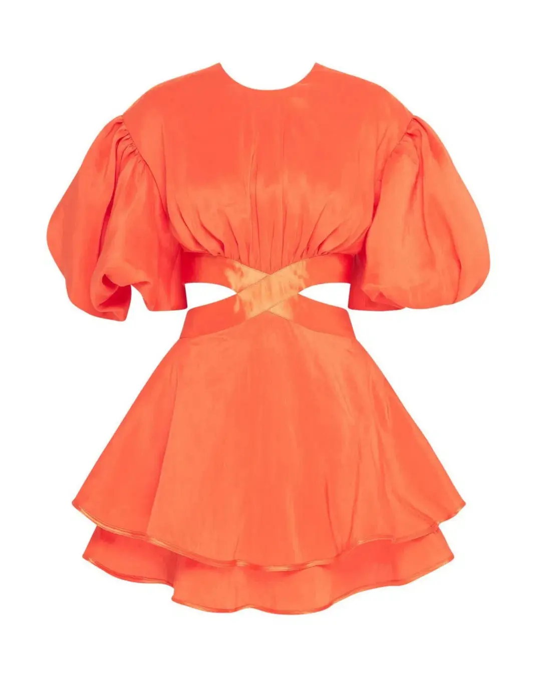 Aje Gracious Cut Out Mini Dress Saffron Size AU 8 for rent on The Volte - main image
