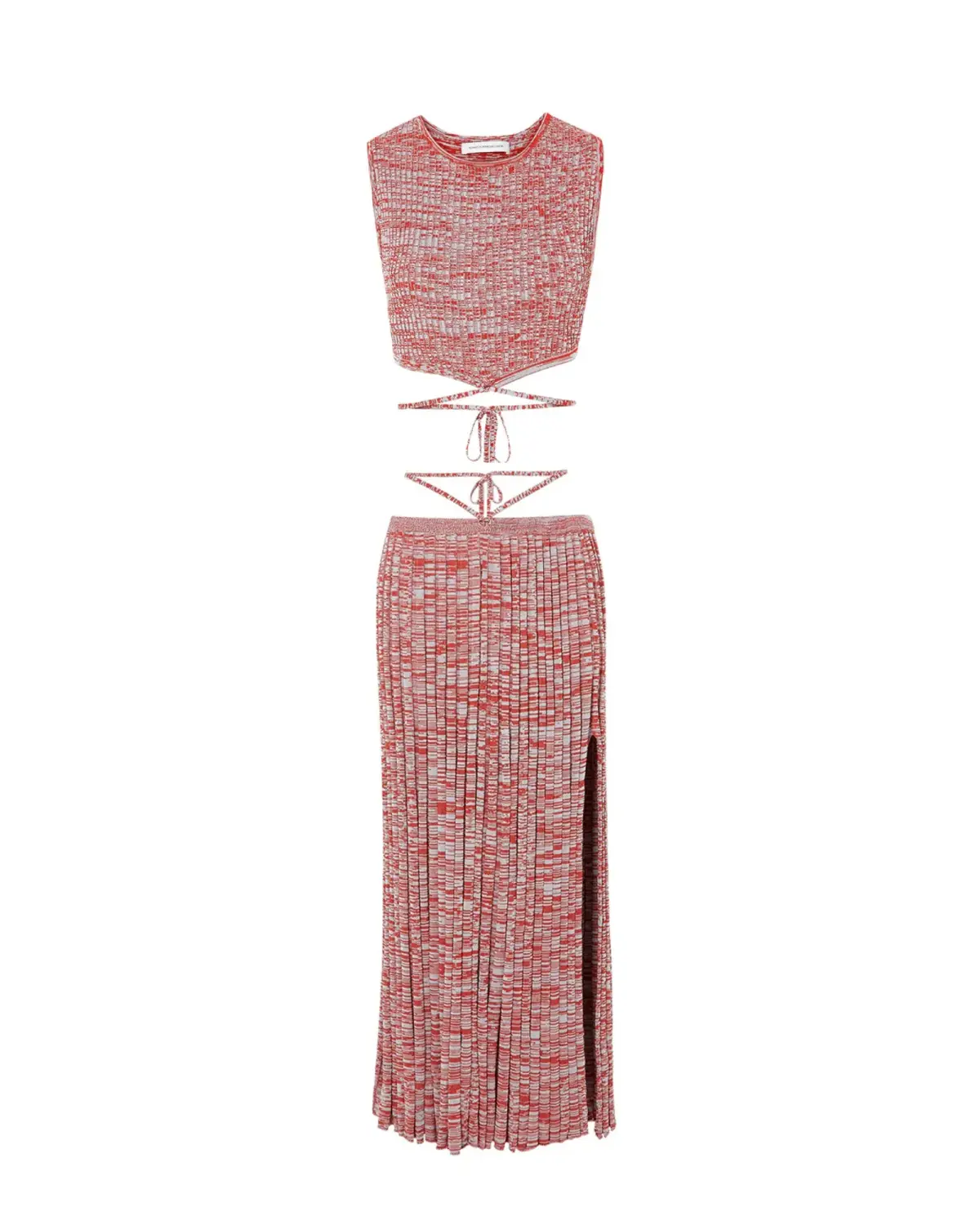 Christopher Esber Pleated Knit Set in Red Size XS / AU 6 - Image 5