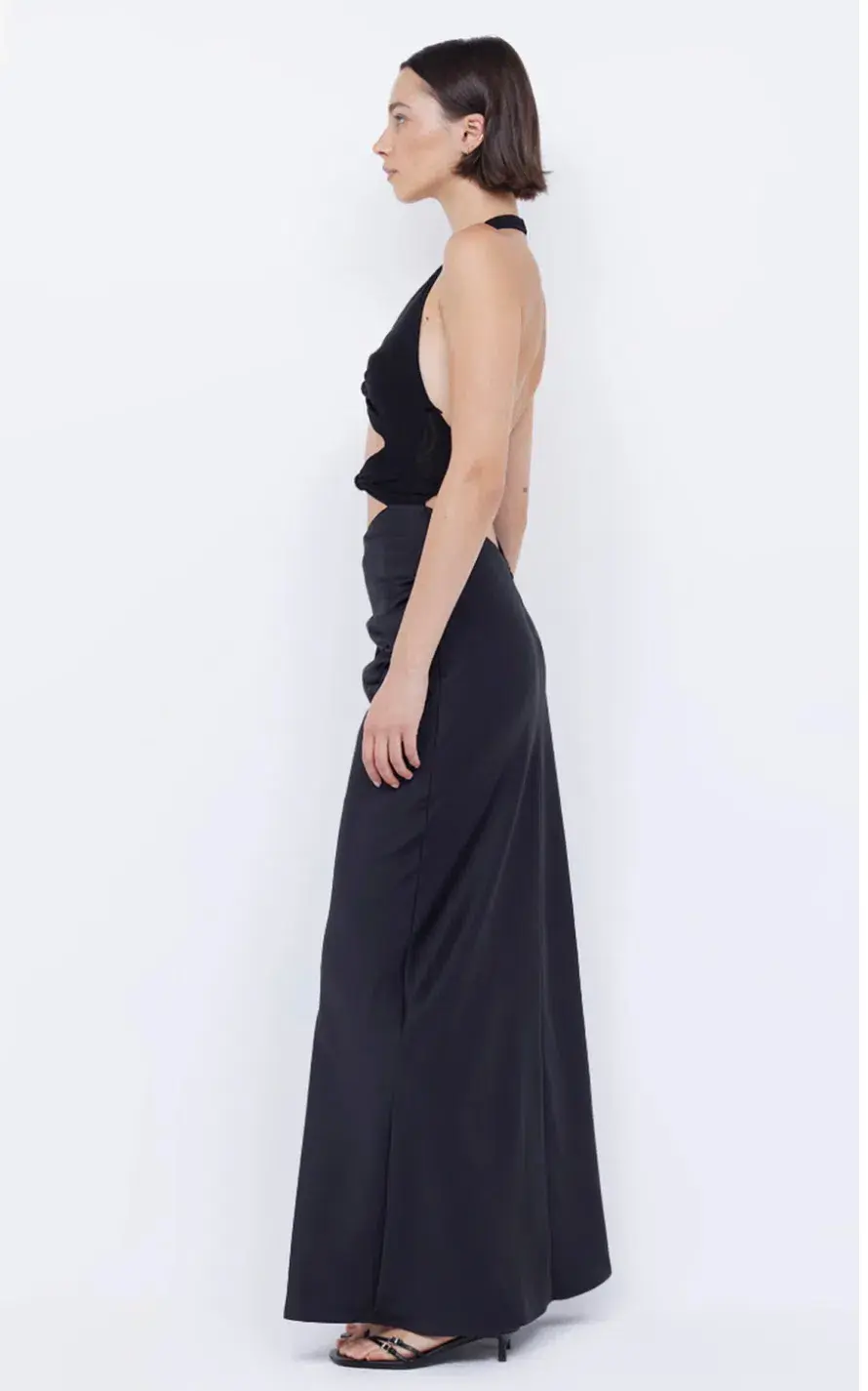 Bec & Bridge Solare Halter Dress Black Size 10 for rent on The Volte - main image