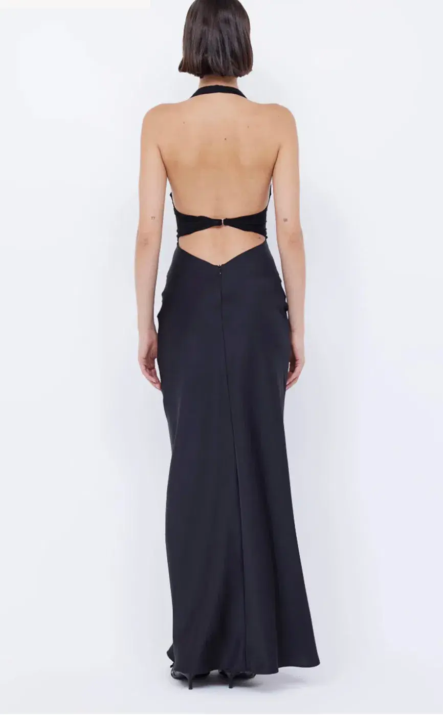 Bec & Bridge Solare Halter Dress Black Size 10 - Image 3