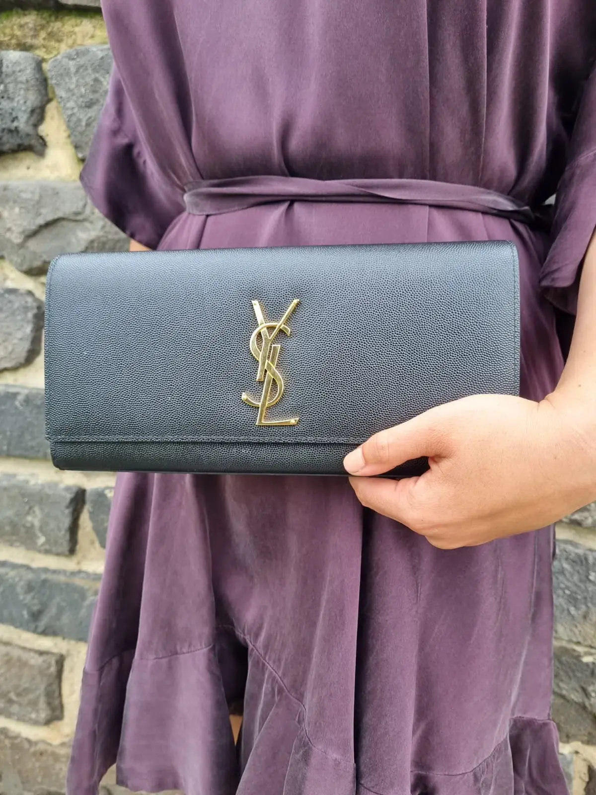 YSL Kate Black Clutch - Image 4