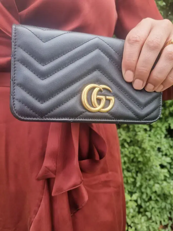 Gucci Calfskin Matelasse Mini Bag Black for rent on The Volte - main image