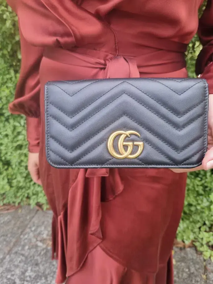 Gucci Calfskin Matelasse Mini Bag Black - Image 4
