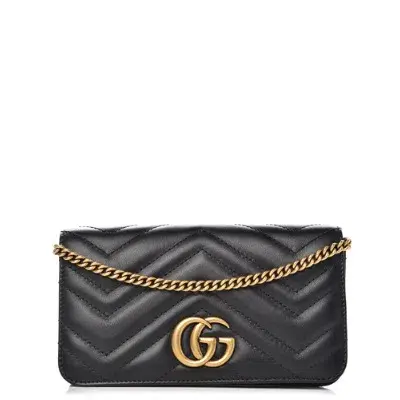 Gucci Calfskin Matelasse Mini Bag Black - Image 1