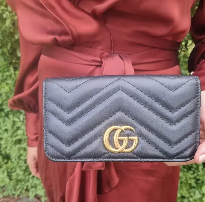 Gucci Calfskin Matelasse Mini Bag Black - Image 2