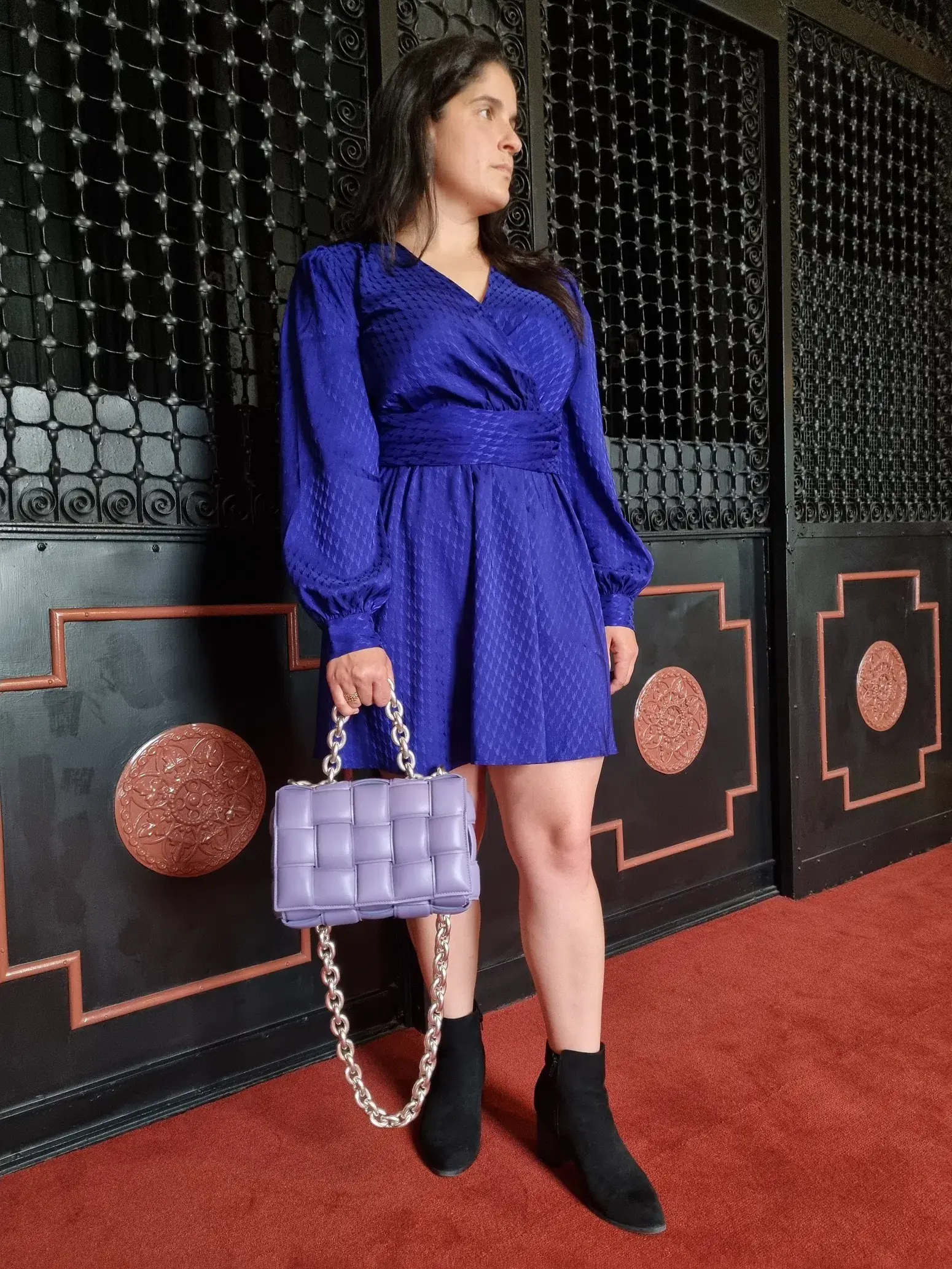 Bottega Veneta Chain Padded Cassette Bag Purple - Image 5