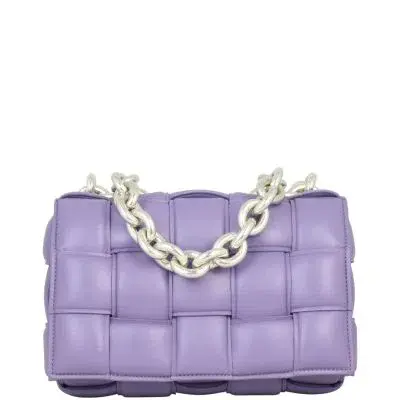 Bottega Veneta Chain Padded Cassette Bag Purple - Image 6
