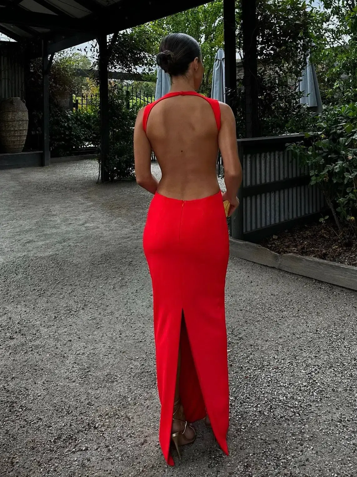 Effie Kats Valencia Gown in Cherry Red Size M / AU 10 - Image 3