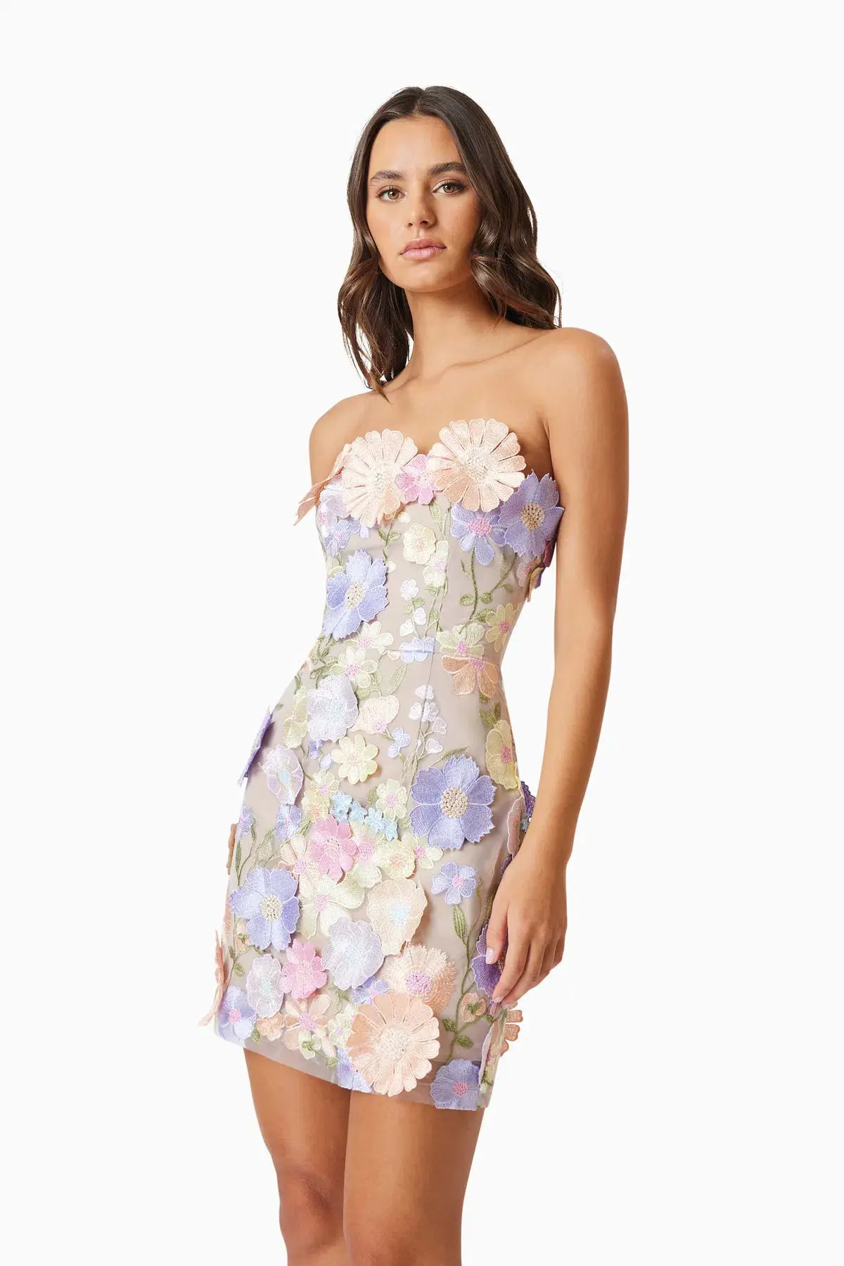 Elliatt Arabella Strapless Mini Dress Floral Size S / AU 8 - Image 4