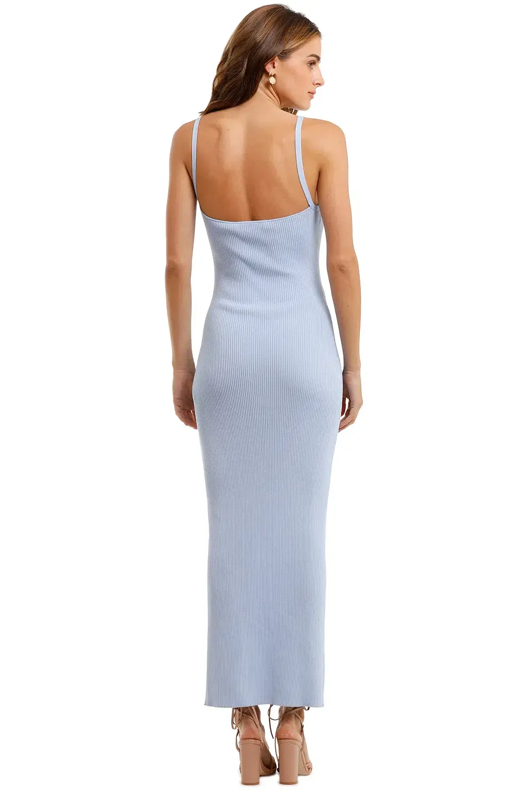 Bec & Bridge Lola Midi Dress Sky Blue Size 6 - Image 4