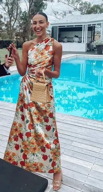 Sonya Moda Nour Yarden Maxi Dress Floral Size 8 - Image 4
