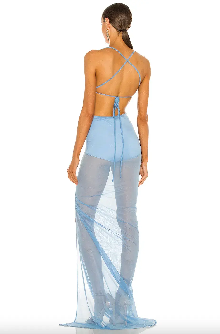 Michael Costello x Revolve Follie Maxi Gown in Periwinkle Size XS / AU 6 - Image 3