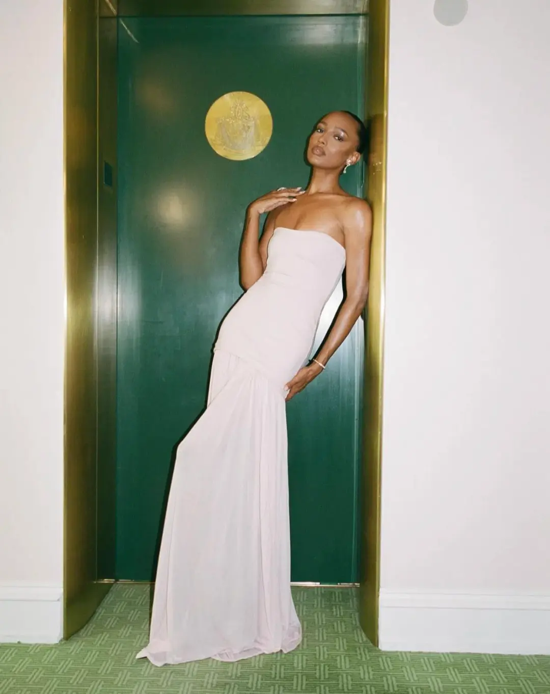 Helsa The Naomi Dress Barely Pink Size S / AU 8 for rent on The Volte - main image