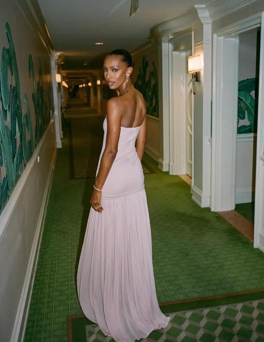 Helsa The Naomi Dress Barely Pink Size S / AU 8 for rent on The Volte - main image