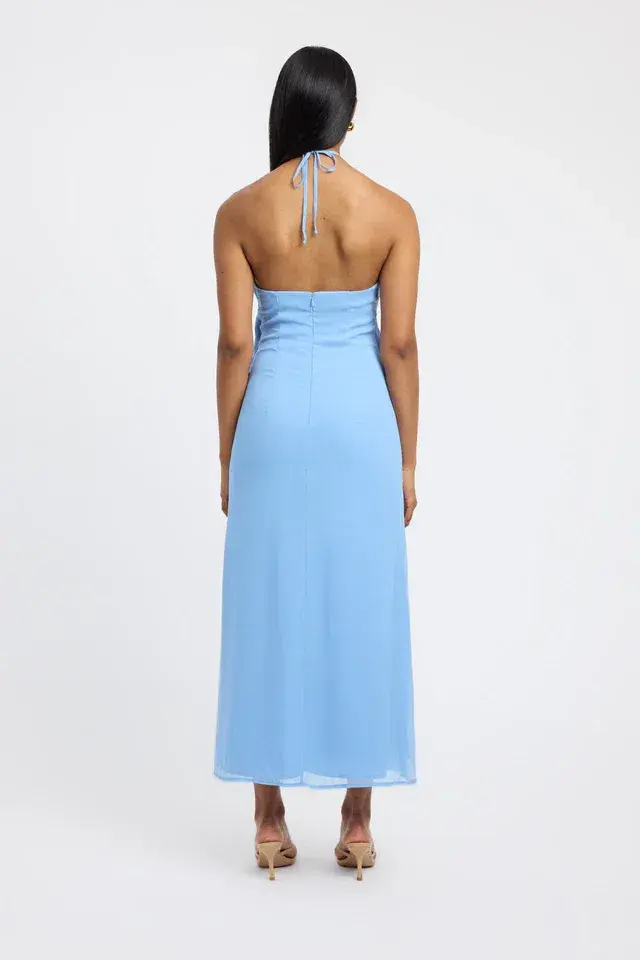 Kookai Elsa Beaded Maxi Dress Powder Blue Size 8 - Image 2