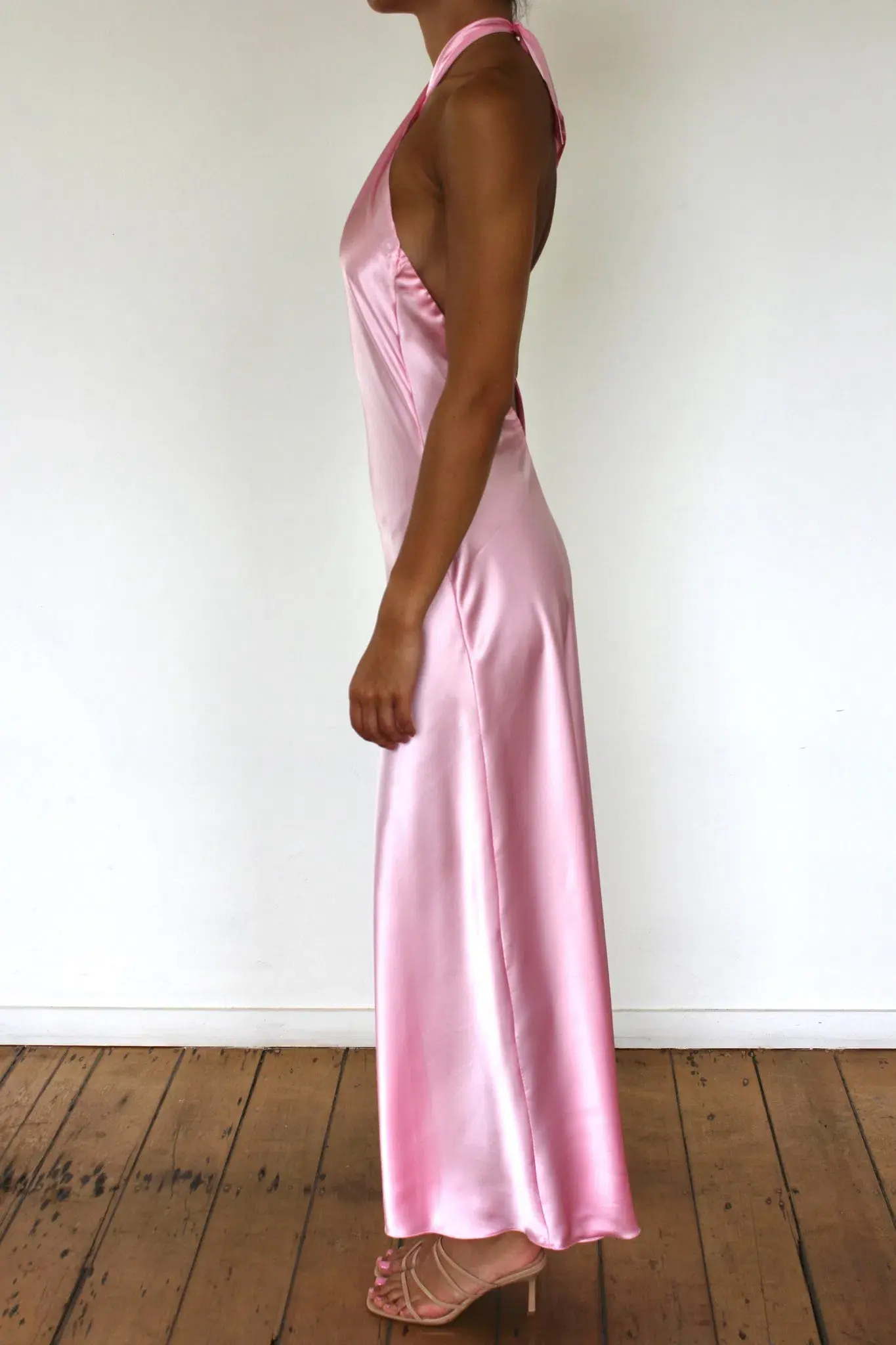 YLD Design Crossover Maxi Dress Light Pink Size S / AU 8 - Image 3