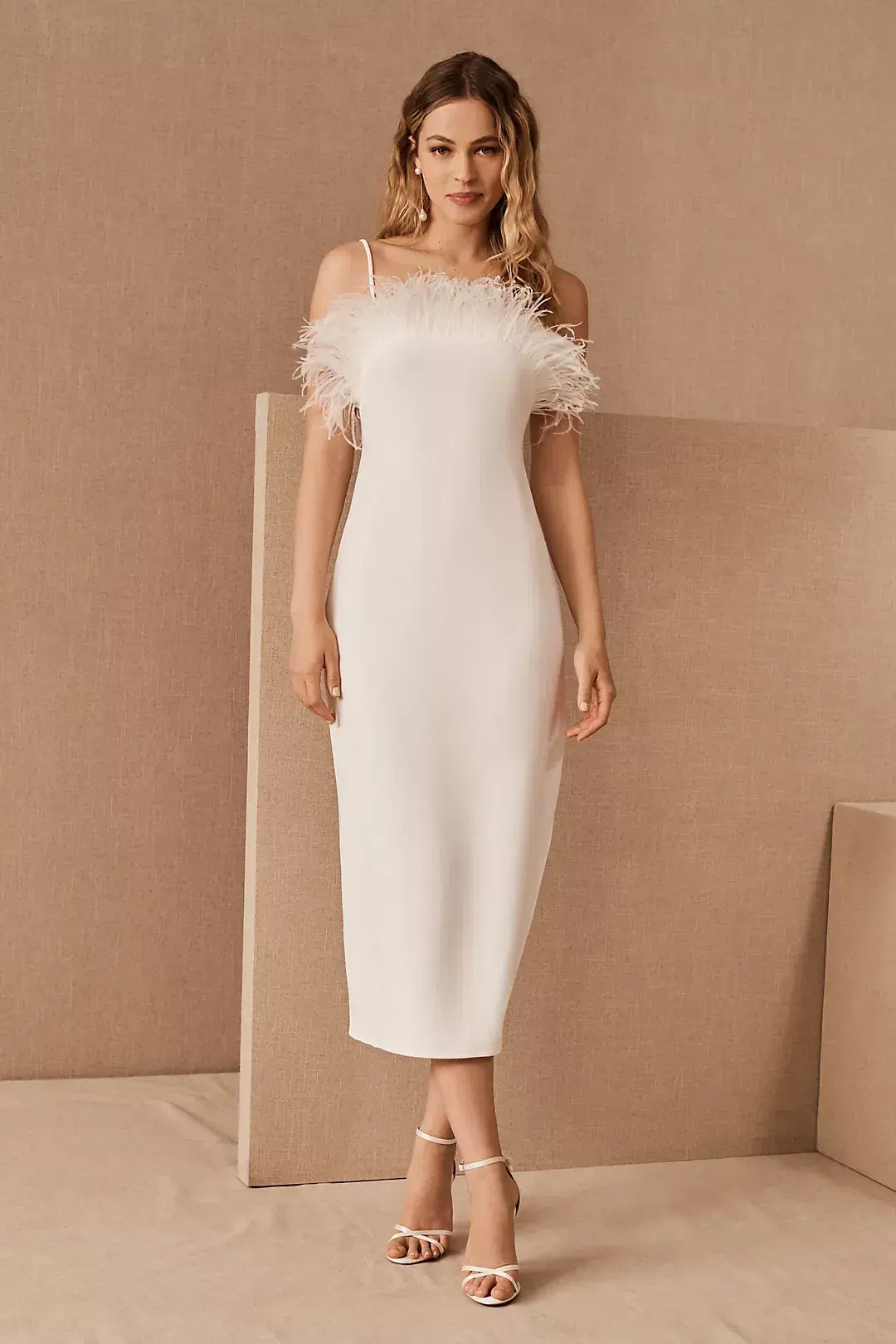 Elliatt Harley Midi Dress White Size 14 - Image 1