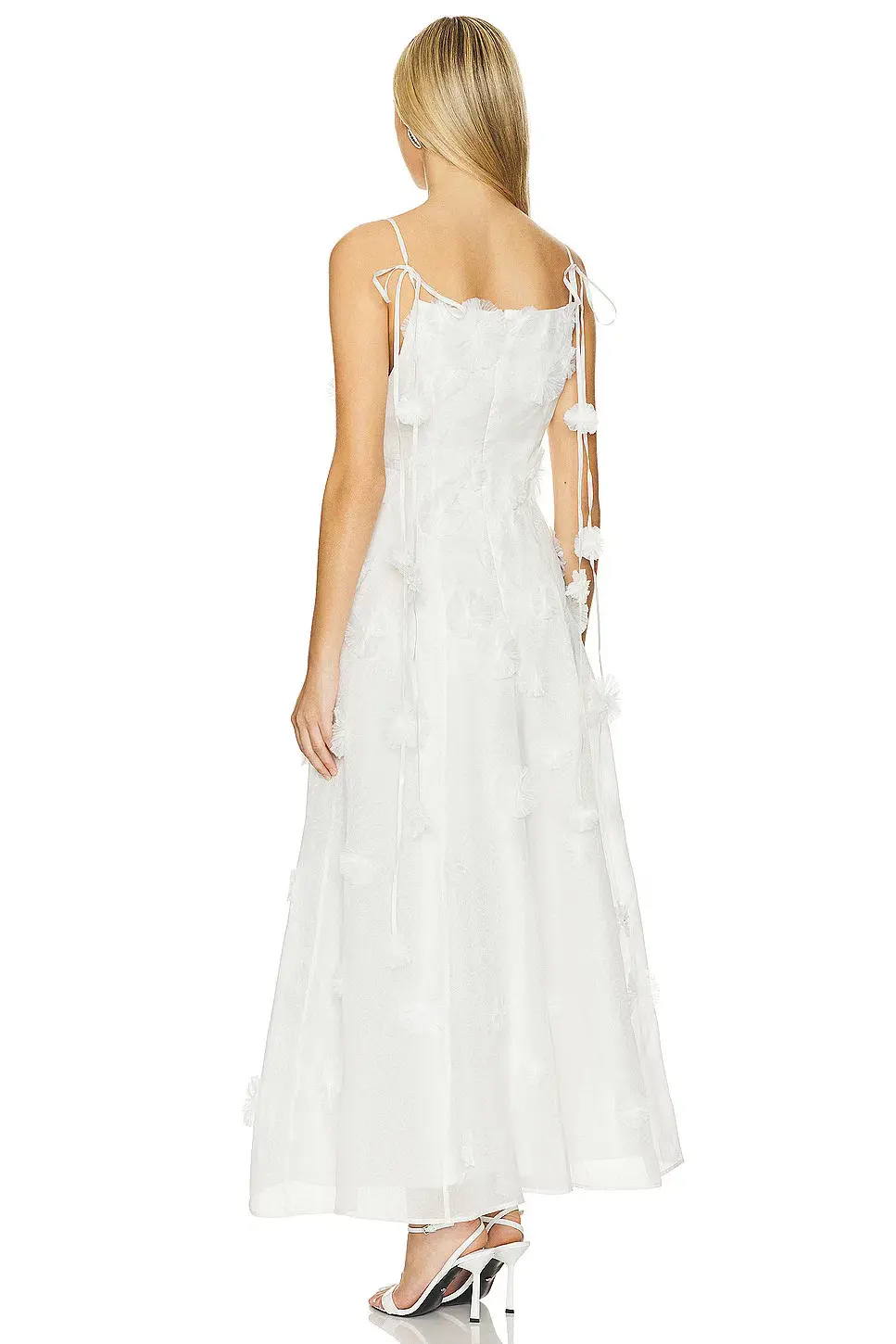 Rachel Gilbert Whitley Maxi Dress Ivory Size 8 - Image 2