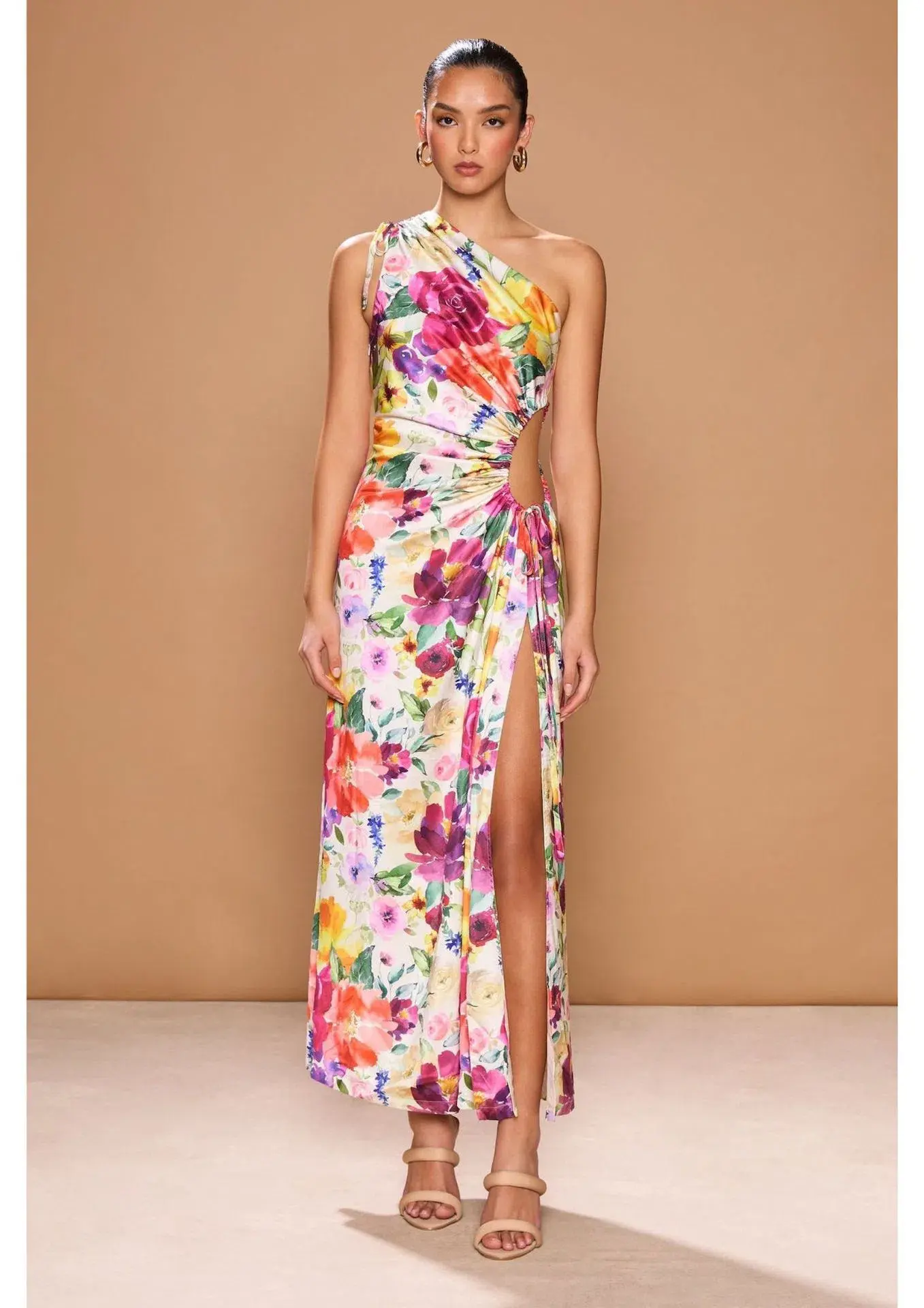 Sonya Moda Nour Midi Dress Floreale Watercolour Size 16 - Image 1