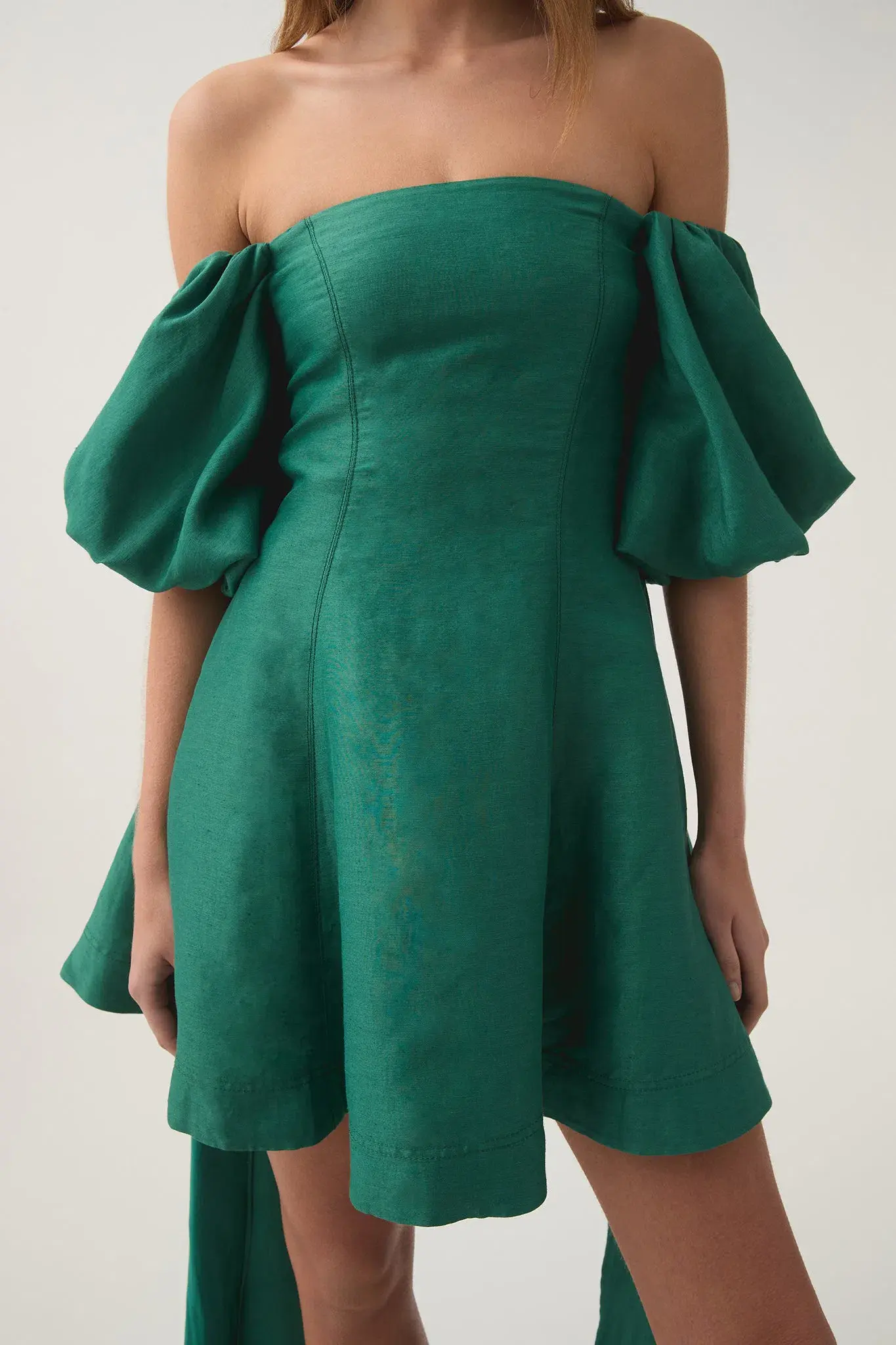 Aje Incarnation Mini Dress Emerald Size 16 - Image 2