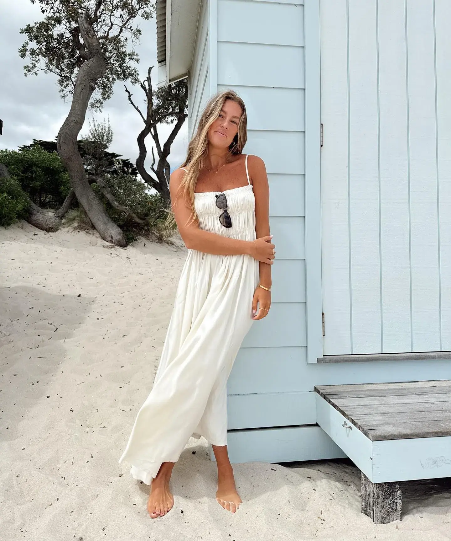 Bec & Bridge Dali Maxi Shift Dress Ivory Size 12 - Image 4