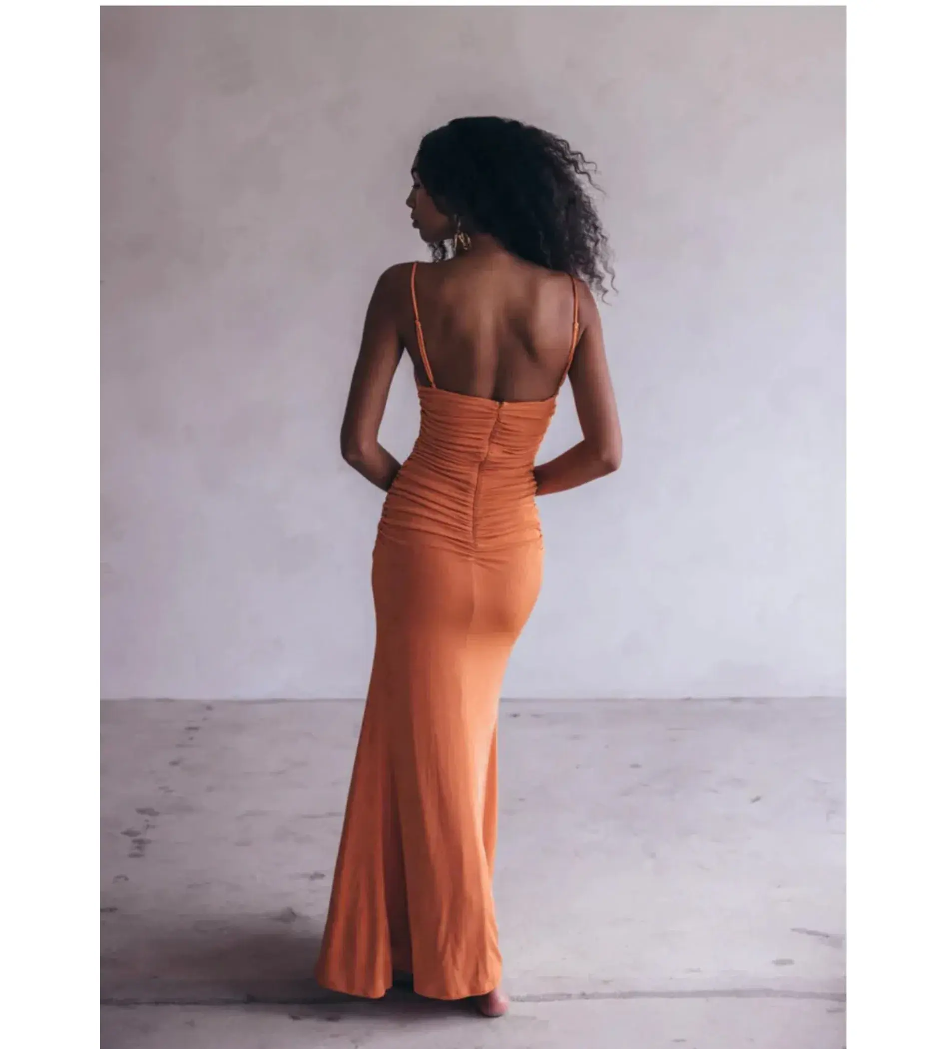 Johansen Naomi Gown Aperol Size 8/S - Image 4