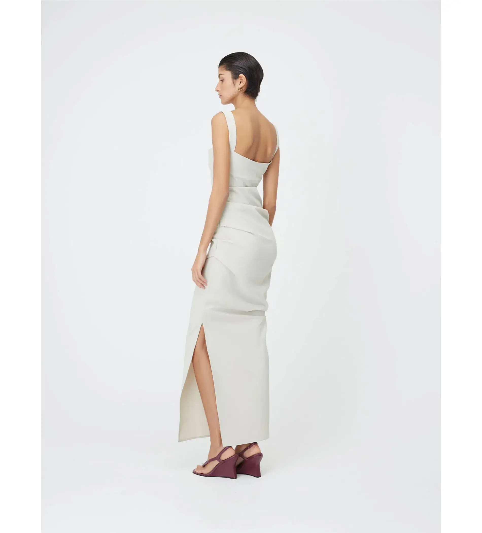 Paris Georgia Raf Maxi Dress in Fawn Size 6 - Image 2