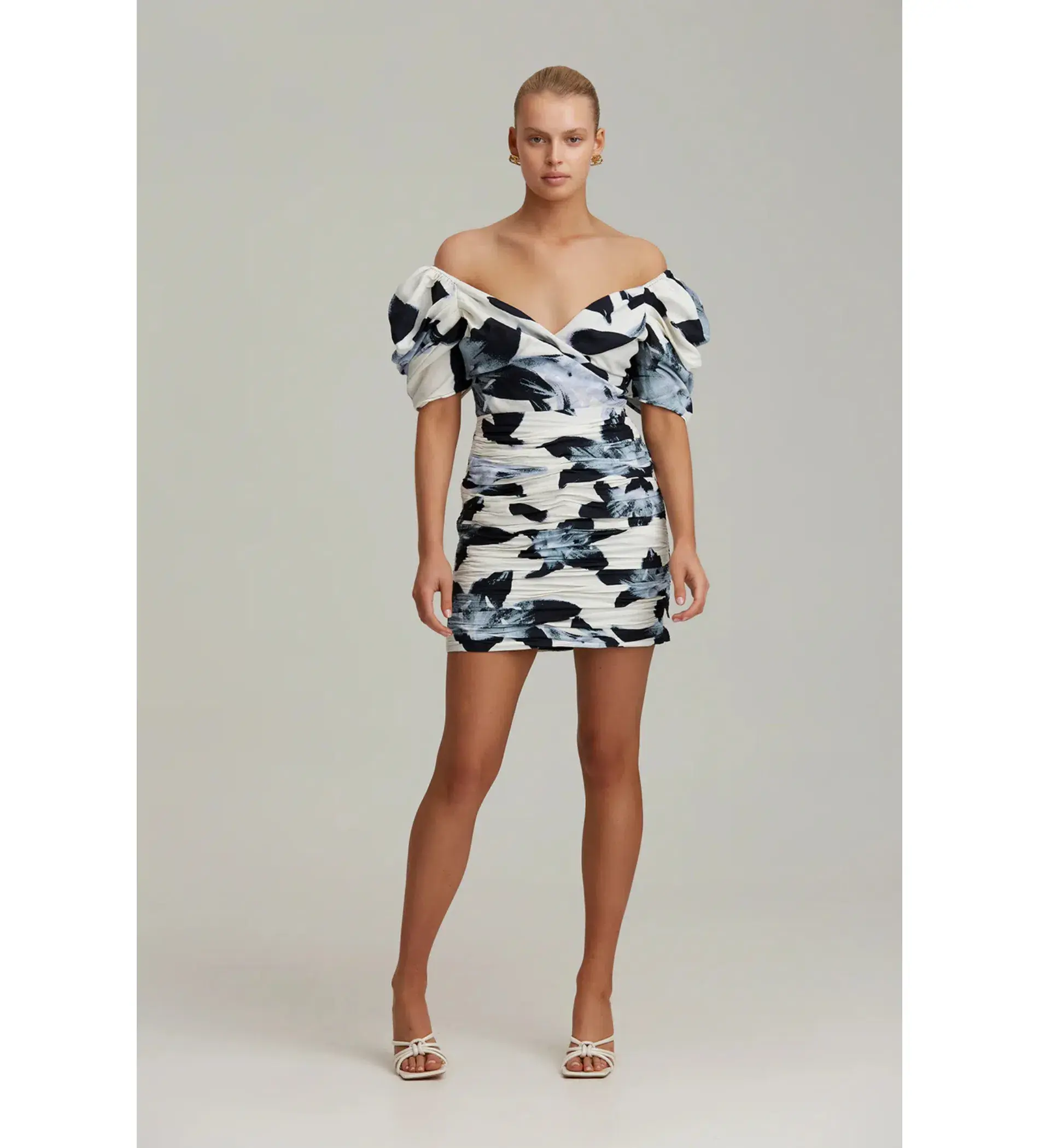 C/MEO Collective Ambient New Direction Mini Dress Black Botanic Size 14 - Image 1