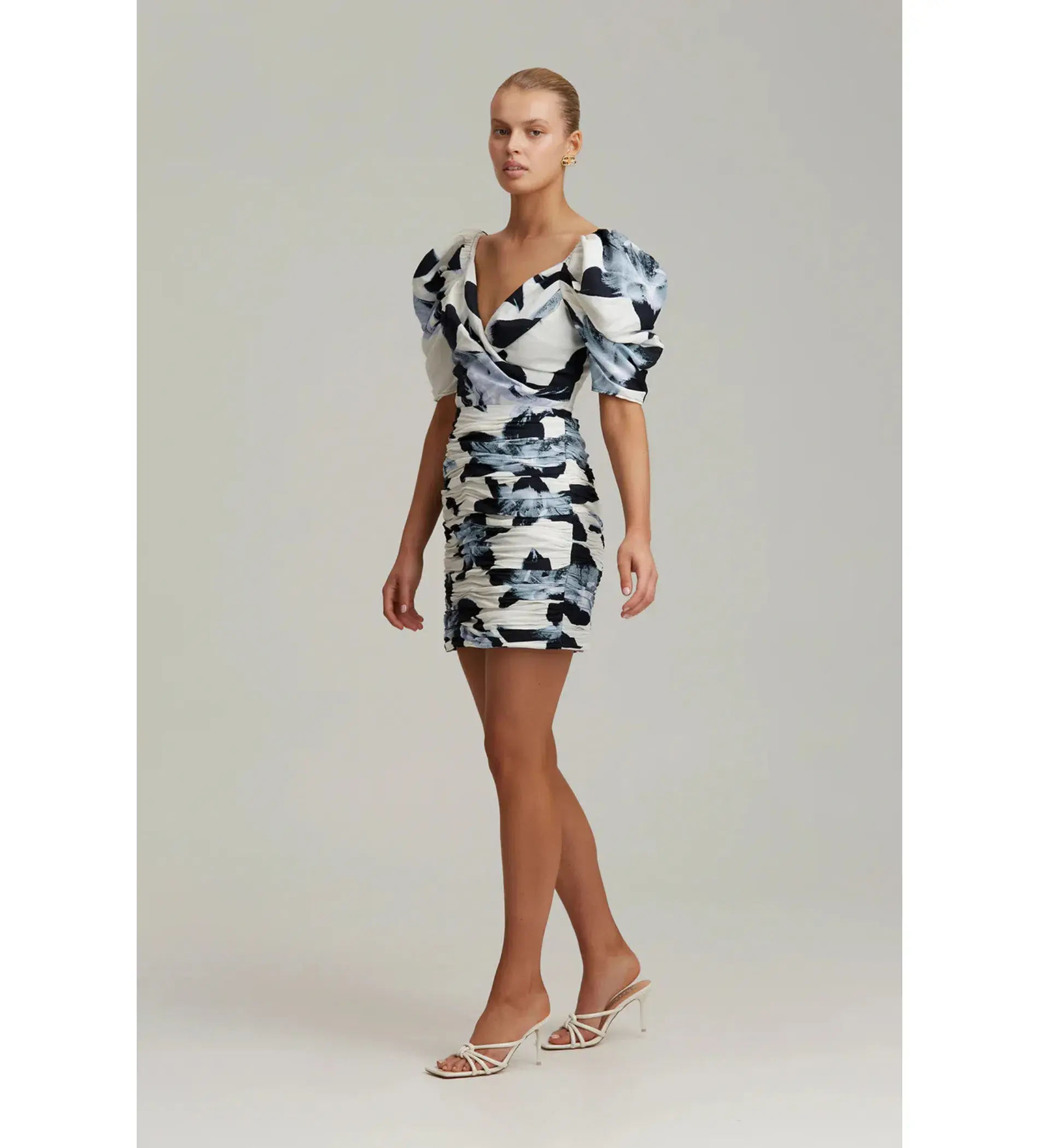 C/MEO Collective Ambient New Direction Mini Dress Black Botanic Size 14 - Image 2
