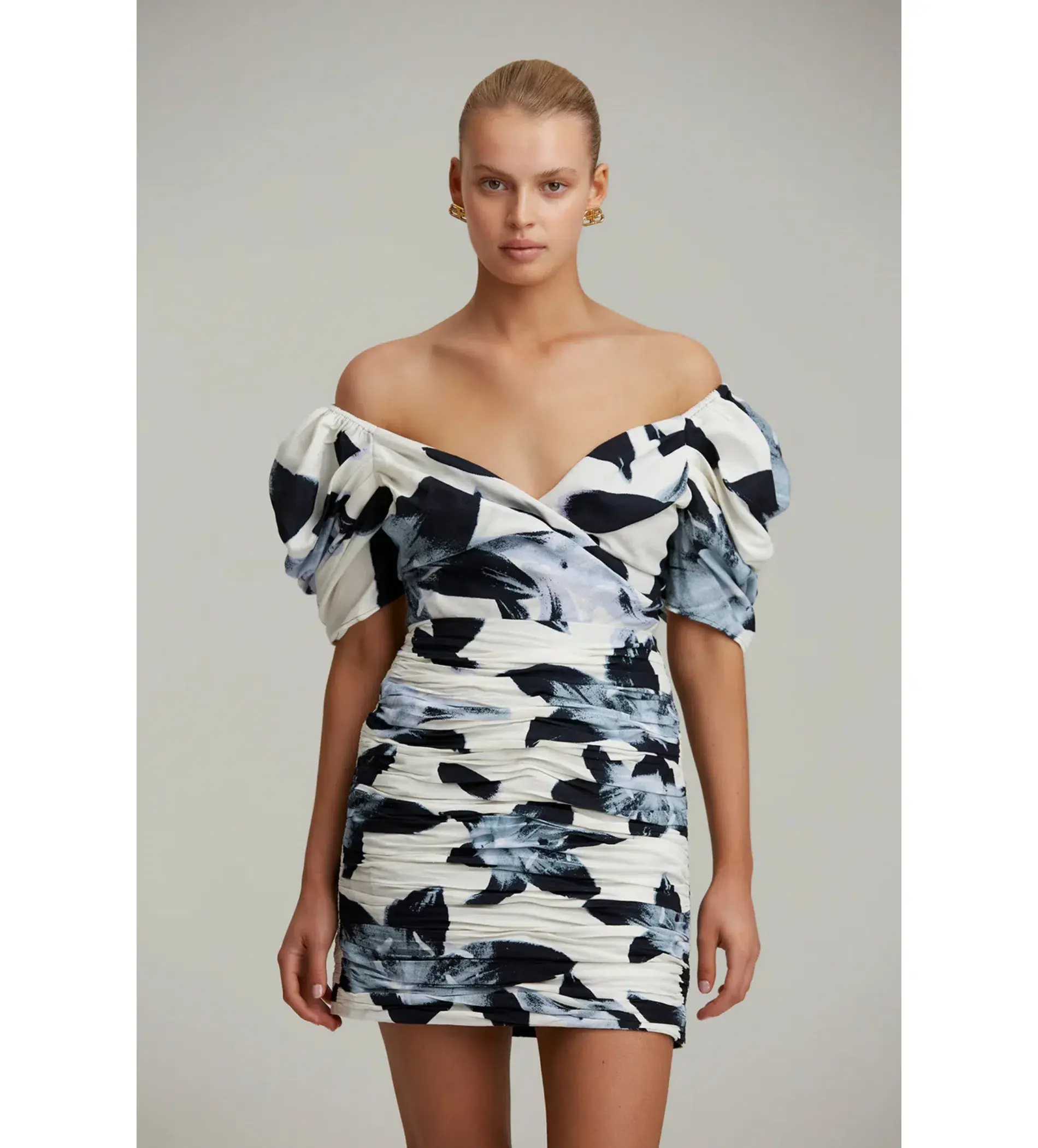 C/MEO Collective Ambient New Direction Mini Dress Black Botanic Size 14 - Image 4