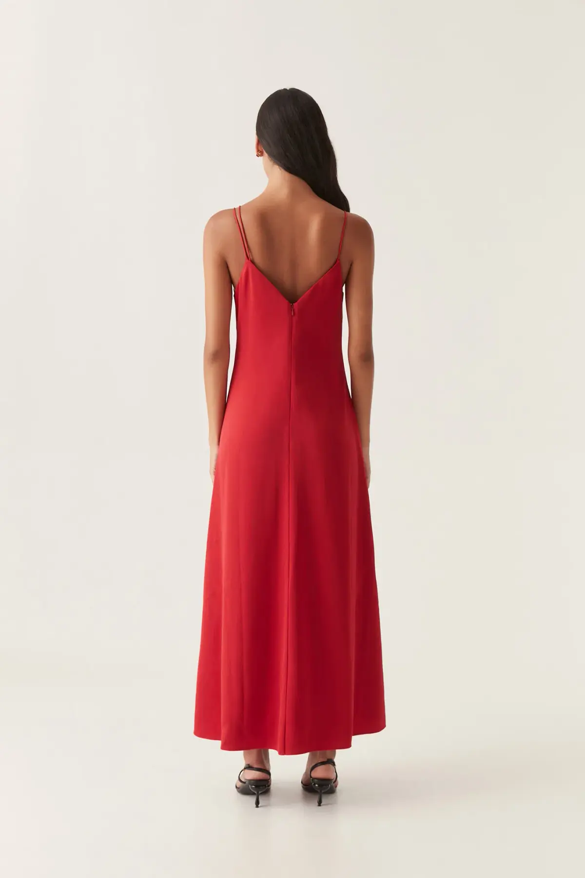 Aje Riddle Button Down Maxi Dress Red Size 12 - Image 3