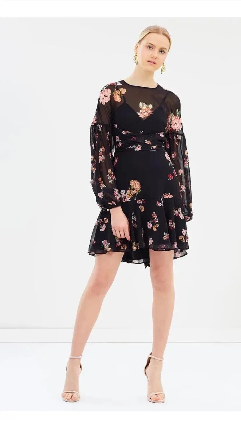 Keepsake the Label Evolve Long Sleeve Mini Dress Floral Size 6 - Image 1