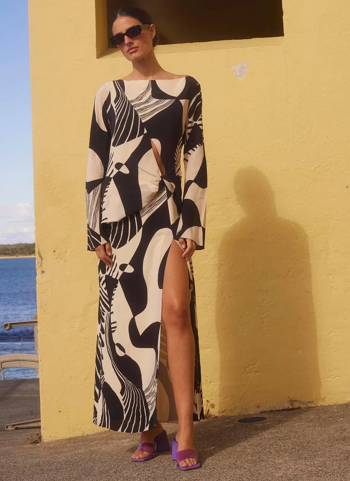 Sir The Label  Realisme Twist Maxi Dress Papier Print Size 2 / AU 10  - Image 1