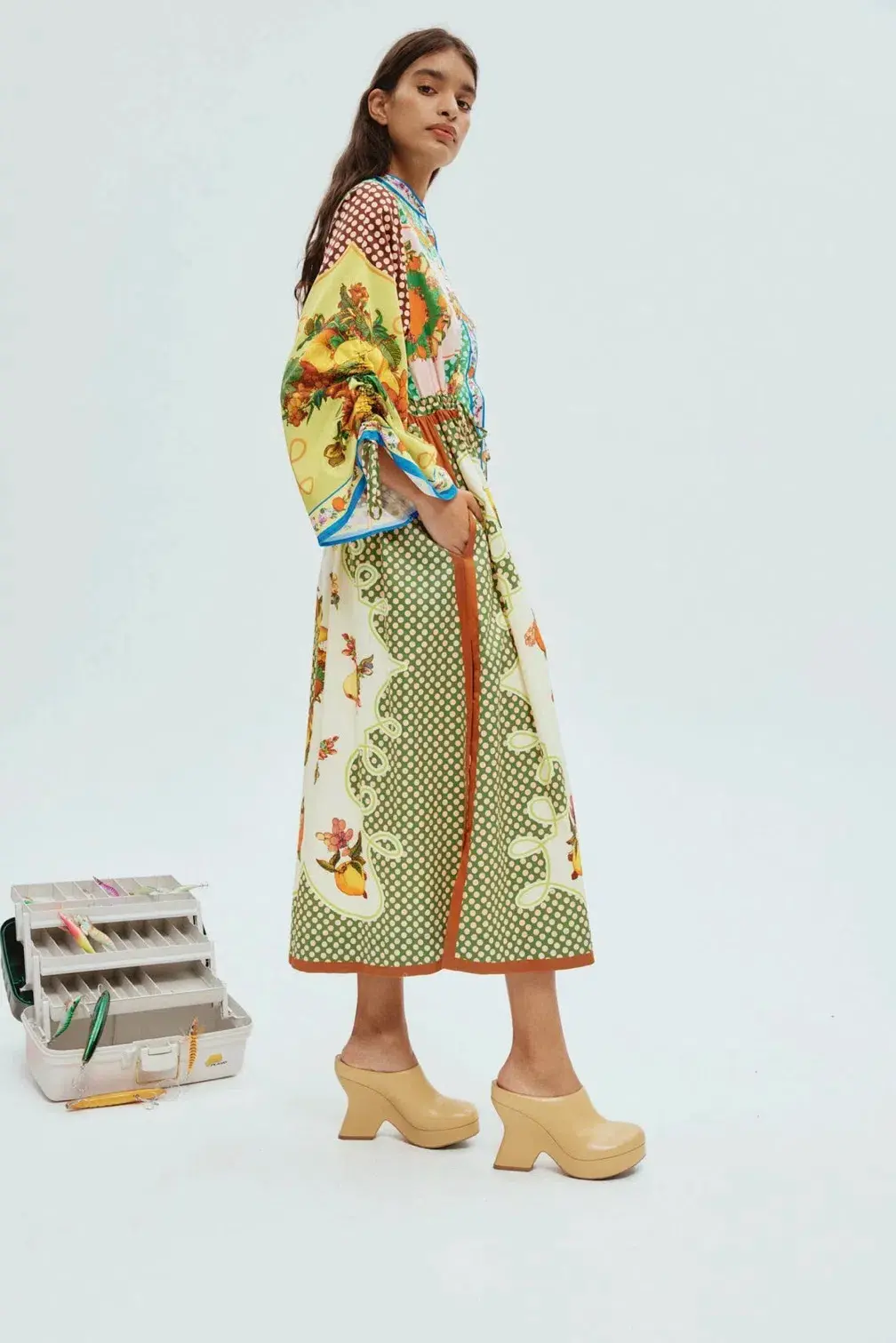 Alemais Lemonis Shirtdress Print Multi Size 10 - Image 2