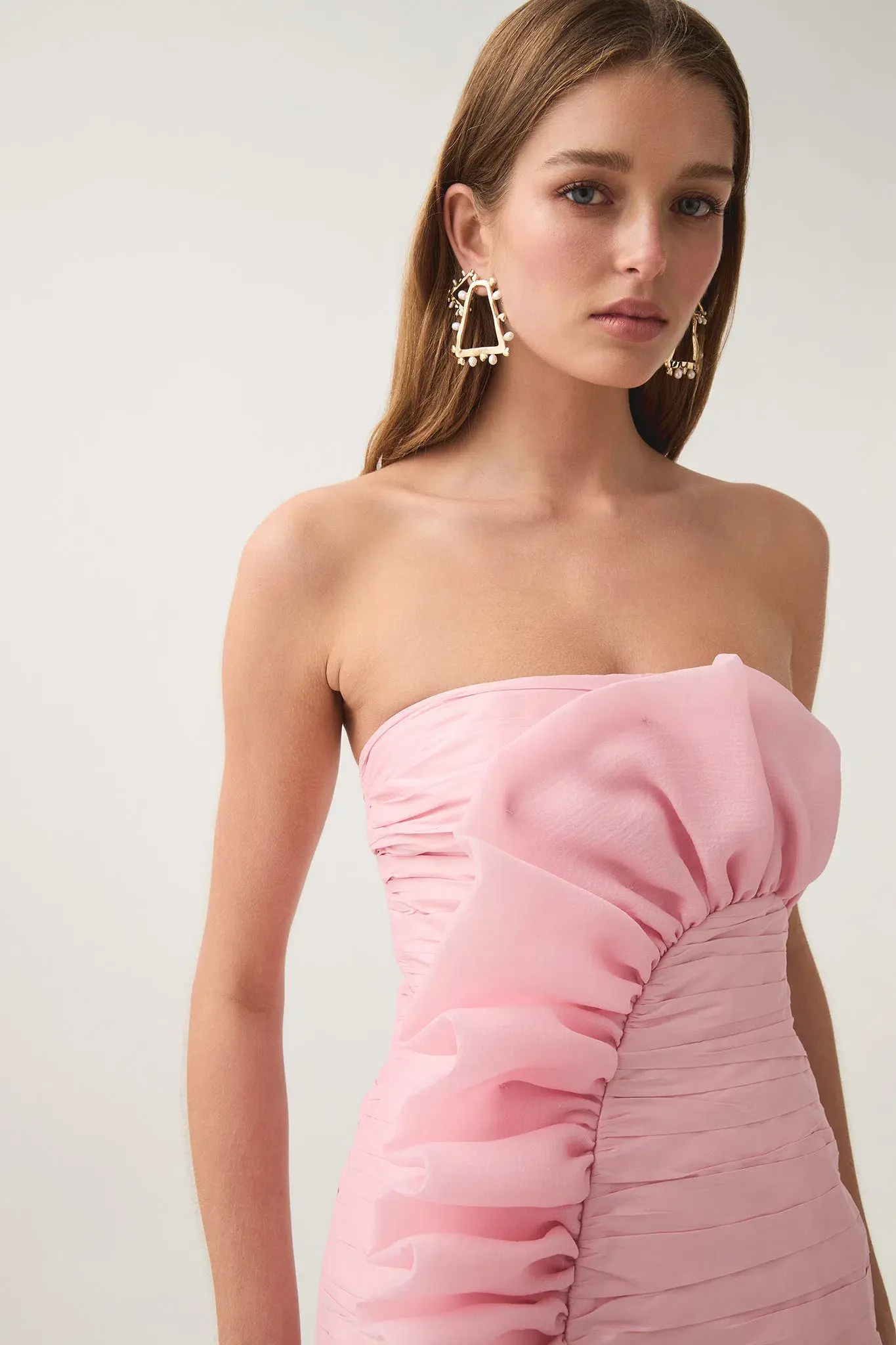 Aje Telma Ruffle Mini Dress Pink Quartz Size 10 - Image 2