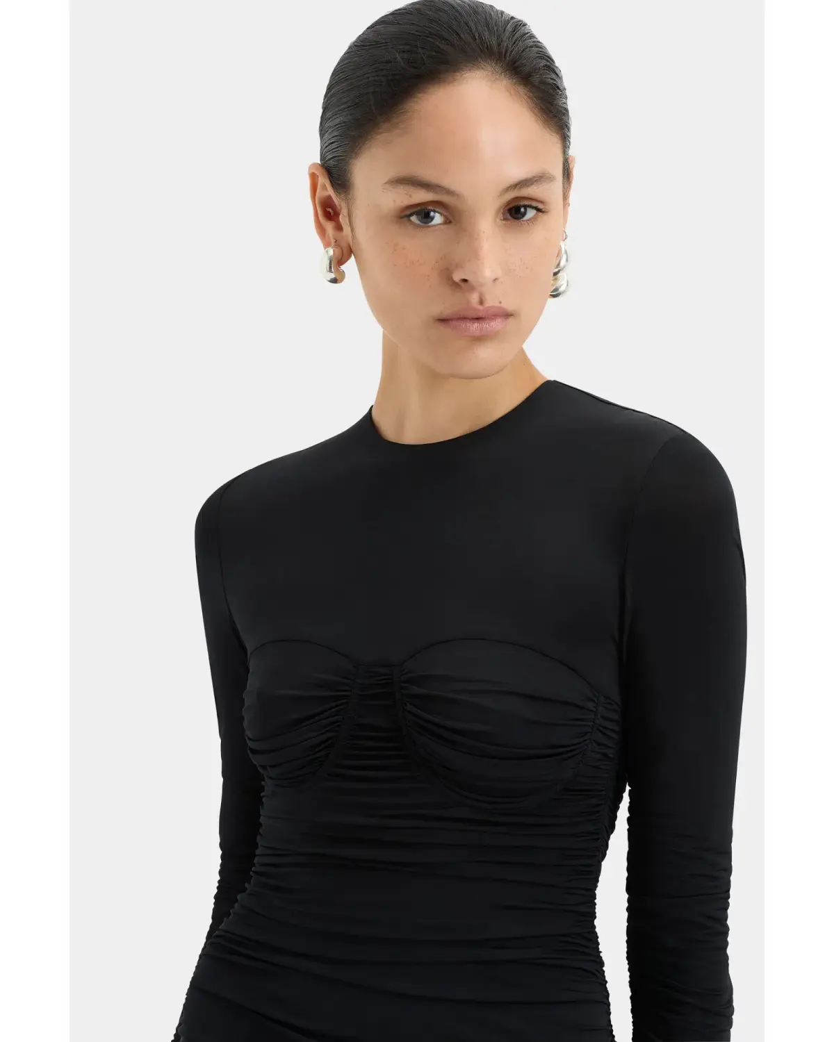 Sir the Label Alessia Draped Gown Black Size 2 / AU 10 - Image 2