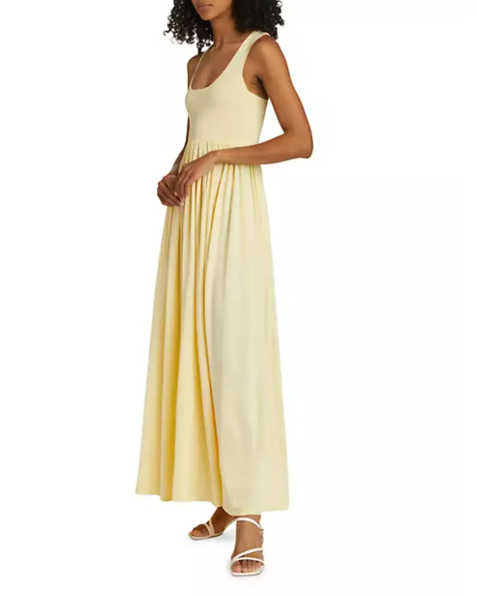 Zimmermann Harmony Metallic Tank Dress in Lemon Size 1 / AU 10 - Image 1