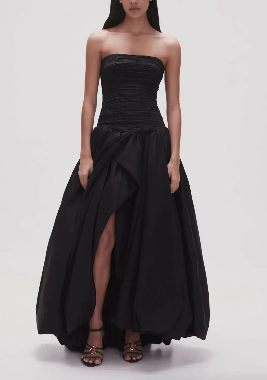 Aje Violette Bubble Hem Maxi Dress Black Size AU 6 - Image 1